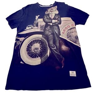 AKOO Graphic T-Shirt Vintage No Rivals XL Fox Cadillac 1980 Hip Hop Streetwear